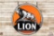 5' Lion Oil Company Double Sided Porcelain Identification Sign & Ring
