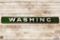7' Sinclair Washing Porcelain Bay Door Station Sign