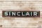 12' Sinclair Two Piece Porcelain Horizontal Self Framed Sign