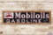 7' Mobiloil & Gargoyle Gasoline Pricer Porcelain Sign
