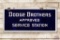 Dodge Brothers Approved Service Station Porcelain Sign