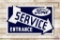 3' Ford Service Entrance Double Sided Porcelain Sign