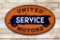 4' United Motors Service Double Sided Porcelain Sign