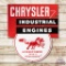 Chrysler Industrial Engines Horsepower With A Pedigree! Double Sided Porcelain Sign