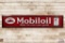 10' Mobiloil Gargoyle Horizontal Porcelain Sign With Can Graphic
