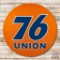 5' Union 76 Gasoline Porcelain Sign