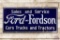 5' Ford Fordson Sales & Service Cars Trucks Tractors Porcelain Sign