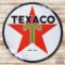 6' Texaco White T Double Sided Porcelain ID Sign