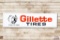 6' Gillette Tires A Bear For Wear Embossed Tin Sign
