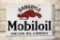 Mobiloil Gargoyle Vacuum Oil Co Porcelain Flange Sign