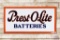 5' Prest-O-Lite Batteries Double Sided Porcelain Sign