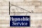 Hupmobile Service Double Sided Porcelain Sign & Hanger