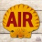 Shell AIR Porcelain Clamshell Double Sided Porcelain Sign