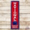 4' National Complete Battery Service Embossed Tin Sign