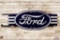6' Ford w/ Wings Double Sided Porcelain Neon Sign