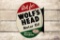 NOS 1954 Ask for Wolf's Head Motor Oil Tin Flange Sign