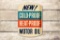 Gulf Gulfpride Select Single G Cold & Heat Proof Motor Oil Tin Flange Sign