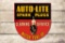 Auto-Lite Spark Plugs Cleaning Service Motor Tune Up Tin Flange Sign