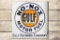 Gulf Baby Blue No-Nox Motor Fuel Porcelain Flange Sign