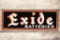 1956 Exide Batteries Horizontal Embossed Tin Sign