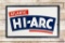 1953 5' Atlantic Hi-Arc Tin Sign & Wood Frame