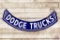 Dodge Trucks Double Sided Porcelain Panel Sign