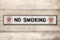 Texaco White T No Smoking Porcelain Sign