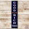 8' Goodrich Tires Vertical Porcelain Sign