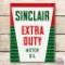 Sinclair Extra Duty Motor Oil Double Sided Porcelain Sign