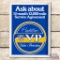 Cadillac Value Protection Service Agreement Tin Flange Sign