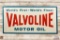 Valvoline World's First Finest Motor Oil Embossed Tin Sign