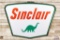 5' Sinclair w/ Dino Double Sided Porcelain ID Sign & Ring