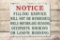 Sinclair Notice Filling Service Porcelain Sign