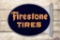 Firestone Tires Porcelain Flange Sign