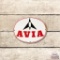Avia Petroleum European Porcelain Pump Plate Sign
