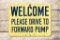Richfield Welcome Drive Forward No Smoking Stop Motor Porcelain Sign