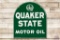 NOS Quaker State Motor Oil Tombstone Curb Sign