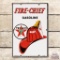 1947 Texaco Fire Chief Porcelain Pump Plate Sign (Small)