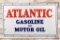 6' Atlantic Gasoline Motor Oil Porcelain Sign