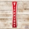 6' Firestone Tires Die Cut Vertical Tin Sign