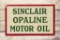 Sinclair Opaline Motor Oil Embossed Tin Sign