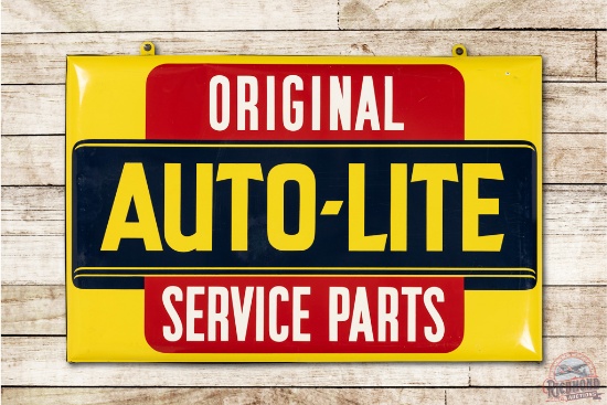 1938 Auto-Lite Original Service Parts Double Sided Hanging 3D Bubble Sign