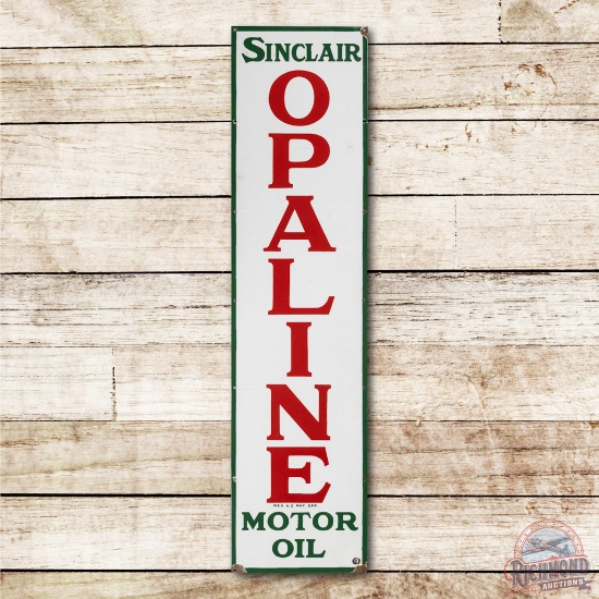 5' Sinclair Opaline Motor Oil Vertical Porcelain Sign