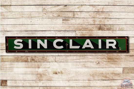 9' Sinclair Two Piece Tanker Truck Sign w/ Shadowed Letters & Original Frame