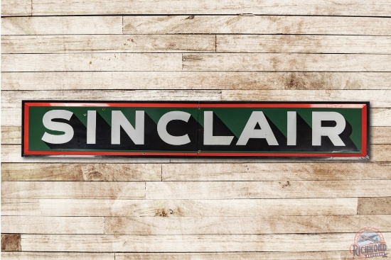 12' Sinclair Two Piece Porcelain Horizontal Self Framed Sign