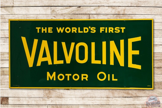 1952 6' Valvoline The World's First Motor Oil Metal Sign