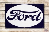 3' Ford Reverse Colors Porcelain Sign