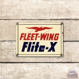 Fleet-Wing Flite-X Aviation Porcelain Pump Plate Sign