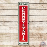 5' Sinclair Pennsylvania Motor Oil Vertical Porcelain Sign