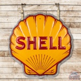 4' Shell Pecten Die Cut Double Sided Porcelain Neon Sign